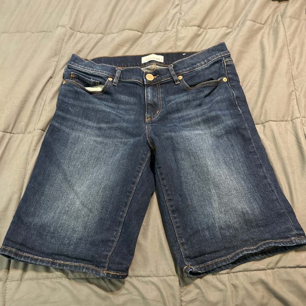 DENIM high rise shorts